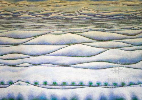 Texas Snow, Bad Karma is a signed reproduction from the original painting by David J Emerson Young.
