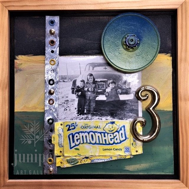 Lemonheads, mixed media by Patrick Donley