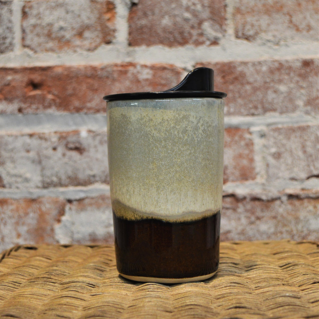 12 oz Ceramic Travel Mug (Earth Glaze) by Hannah Martin
