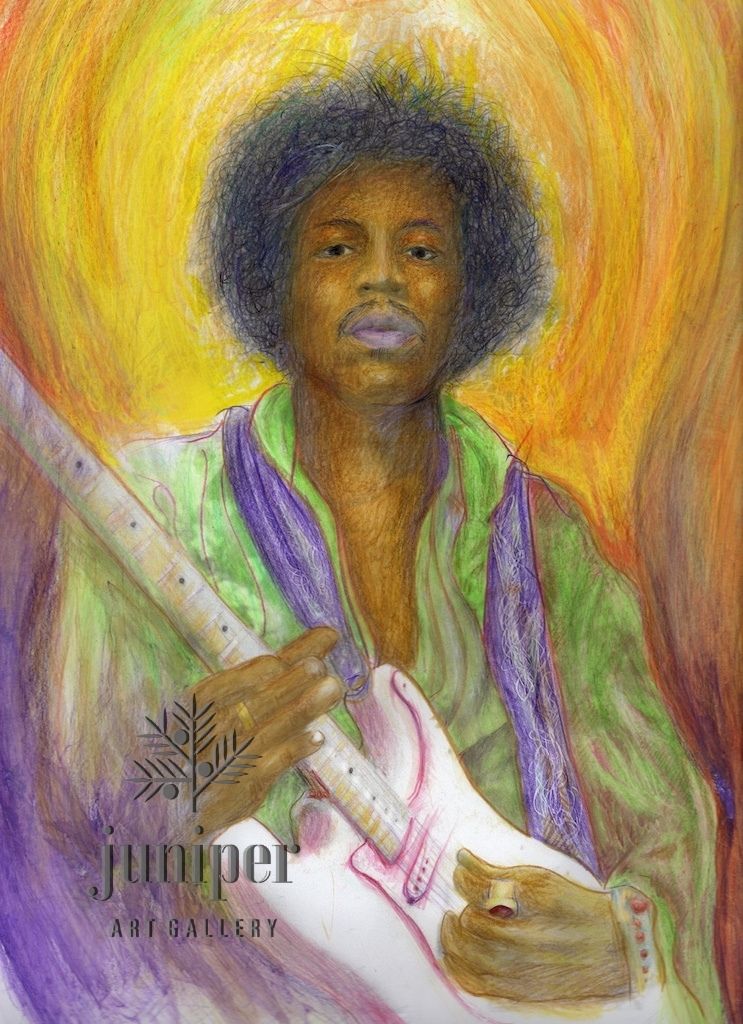 Jimi Hendrix by Ransom Haile