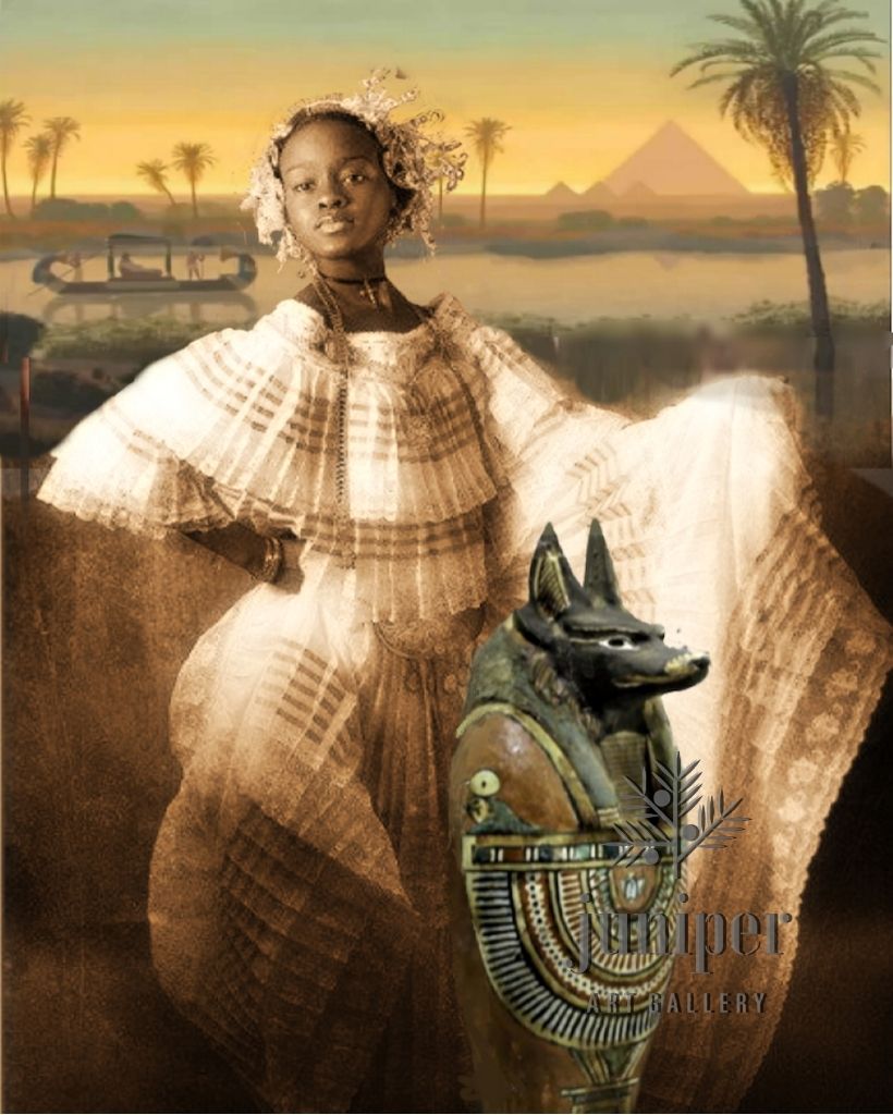 dogwalk on the Nile by Ransom Haile