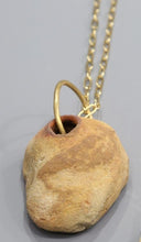 Eternity Series Brass Link Sandstone Necklaces by Dena Hawes