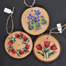 Floral ornaments painted by Kathryn J. Houghton