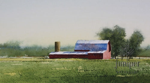 Spring View, watercolor by Allen Hutton
