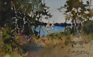 (Unframed) JS21-05 original watercolor by Jerry Smith