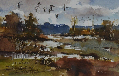 (Unframed) JS21-08 original watercolor by Jerry Smith