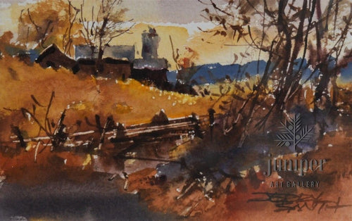 (Unframed) JS21-10 original watercolor by Jerry Smith