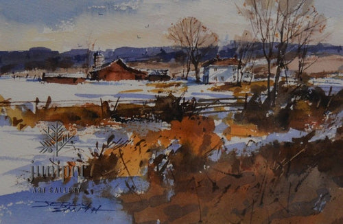 (Unframed) JS21-12 original watercolor by Jerry Smith