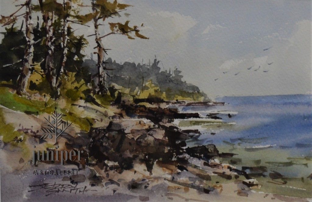 (Unframed) JS21-13 original watercolor by Jerry Smith