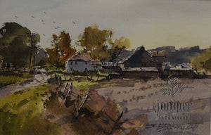 (Unframed) JS21-14 original watercolor by Jerry Smith