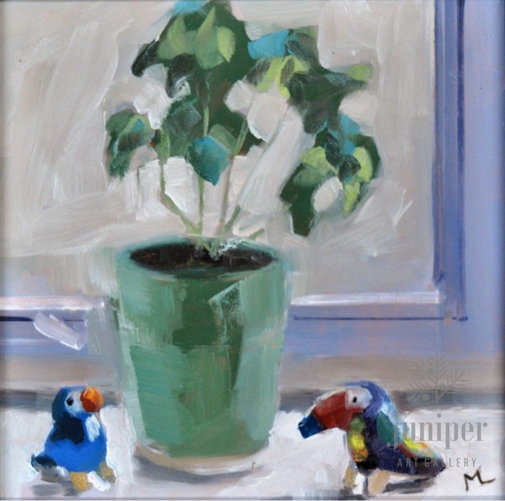 Plant with Birds by Meg Lagodzki