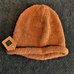 Hand-knitted Alpaca/wool blend hat by Robin Lane