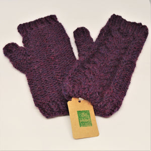 RBNL - Wool/Cotton Fingerless Mittens