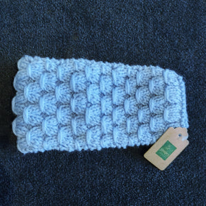 Hand-knitted headband by Robin Lane