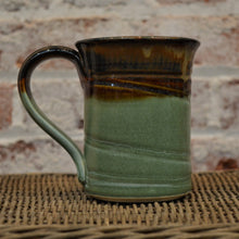 Ceramic mug by Barb Lund (Brown/Green)