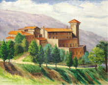 Relais il Canalicchio, reproduction from original oil by Margaret L. Sweany