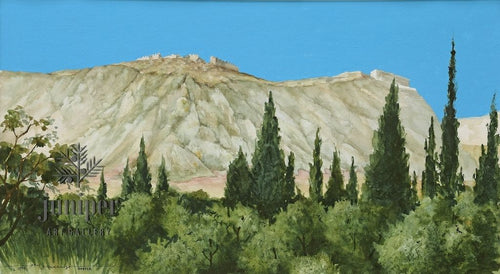 The Acrocorinth (Greece)  giclee reproduction from original watercolor by Paul J Sweany