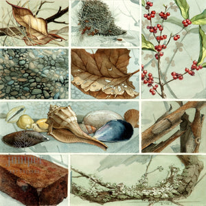 Compositions in Texture, original watercolor by Paul J Sweany
