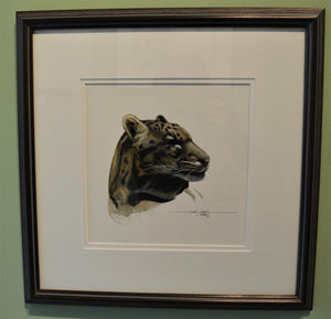Jaguar, original watercolor by Paul J Sweany