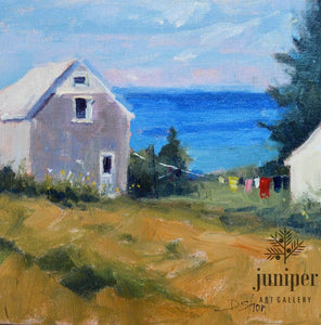 A Day in the Life, Monhegan (unframed) by Donna Shortt