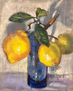 Lemon Drop, unframed oil painting by Donna Shortt 