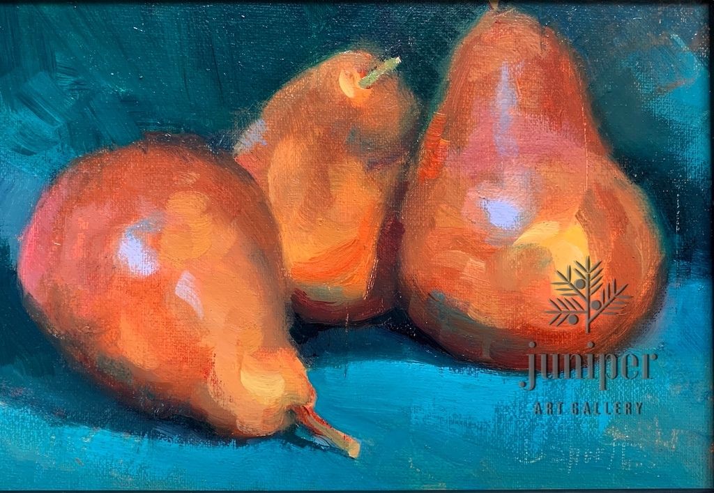 (Unframed) Pear Trio by Donna Shortt