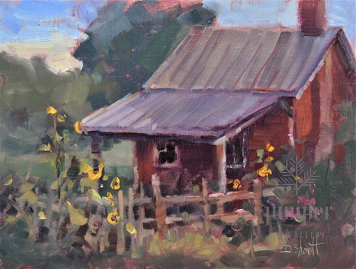 Salomon Farm Shed (unframed) by Donna Shortt