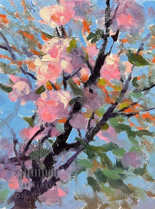 Spring, unframed oil painting by Donna Shortt