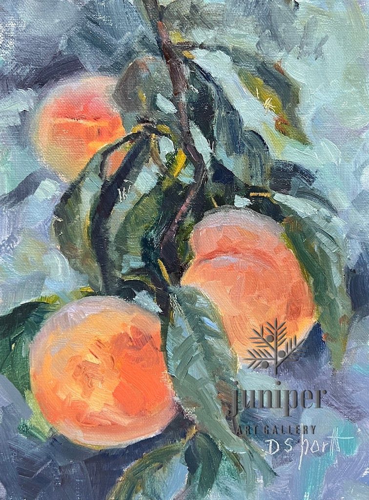 (Unframed) Peachy by Donna Shortt