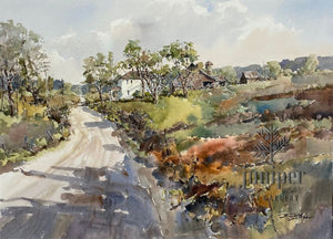Country Mile, watercolor by Jerry Smith