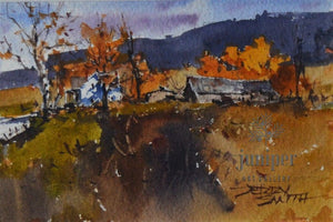 (Unframed) JS19-05 original watercolor by Jerry Smith