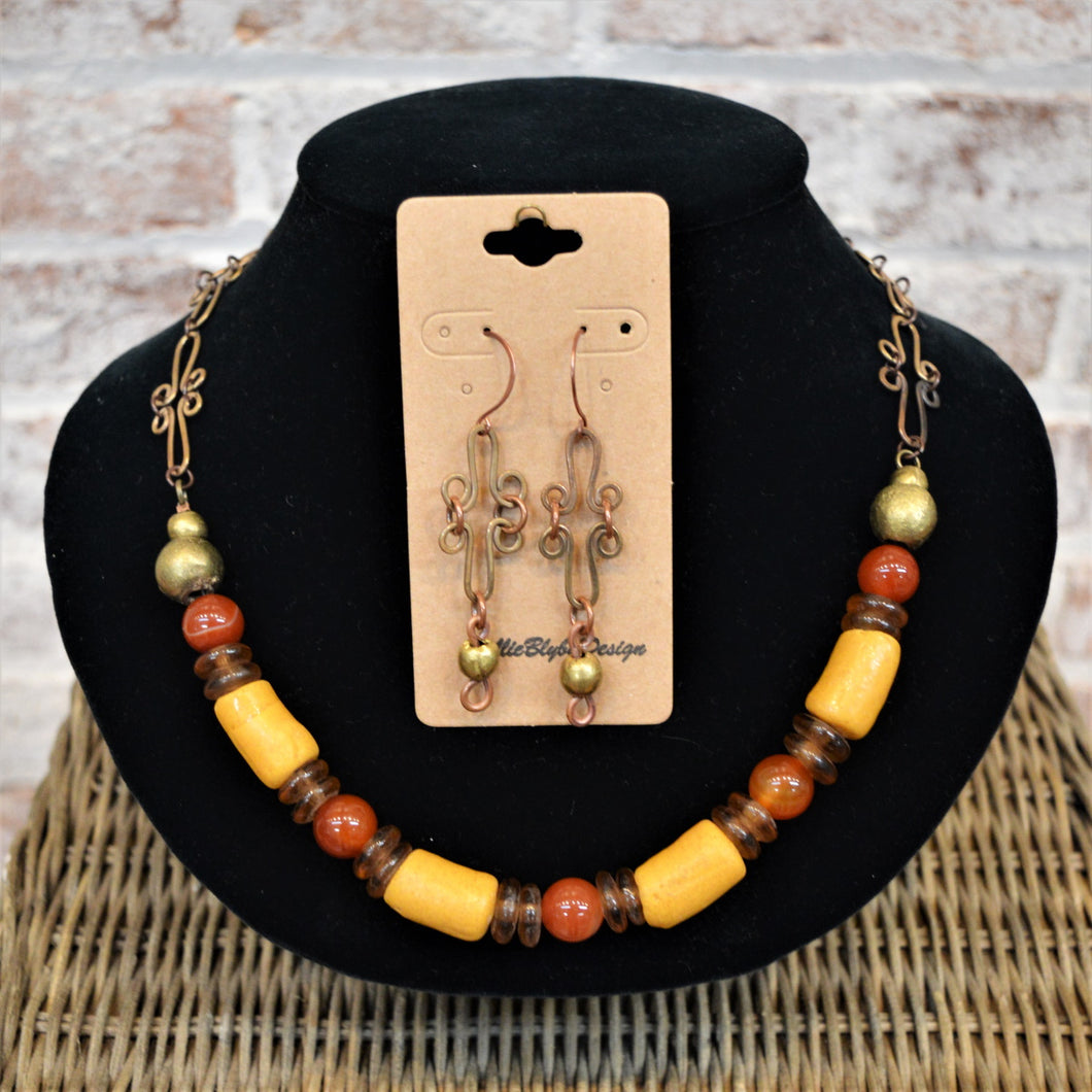 African Necklace & Earring Set
