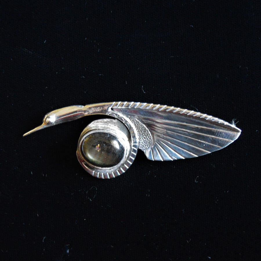 Sterling silver pin by Tim Terry