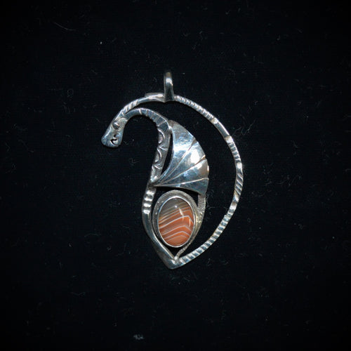 Sterling silver dragon pendant by Tim Terry