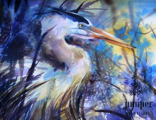SOLD! Twilight, watercolor by Rena Brouwer 