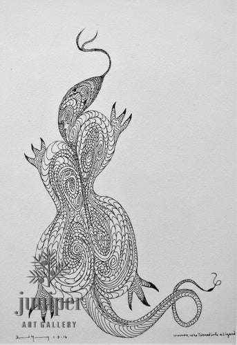 Woman Who Turned into a Lizard (unframed) by David J. Emerson Young
